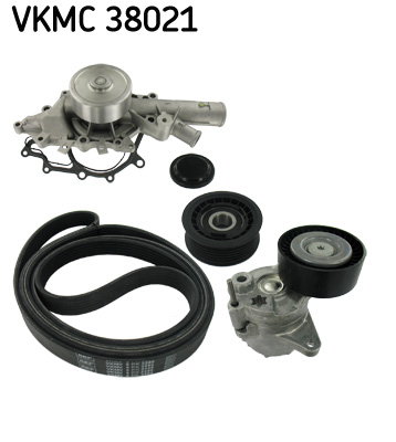 SKF VKMC 38021 Pompa acqua + Kit cinghia Poly V
